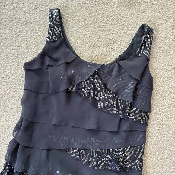 Gray Sparkle Formal Dress - size 4P - Picture 2 of 4